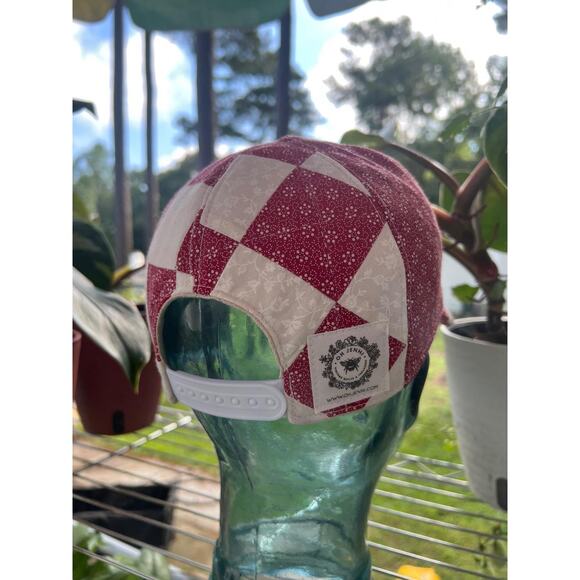 OOAK Vintage Red Rooster A Quilt Snapback Hat - Picture 3 of 4